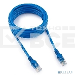 Патч-корд медный UTP Cablexpert PP10-3M/B кат.5e, 3м, литой, многожильный (синий), фото2