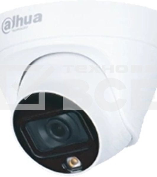 Уличная турельная IP-видеокамера FullColor DAHUA DH-IPC-HDW1239T1P-LED-0280B-S6 2Мп, 1/2.8” CMOS, объектив 2.8мм, обнаружение людей, LED 30м, IP67, металл/пластик