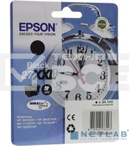 Картридж струйный Epson C13T27914022 черный для Epson WF7110/7610/7620 (2200 стр.)