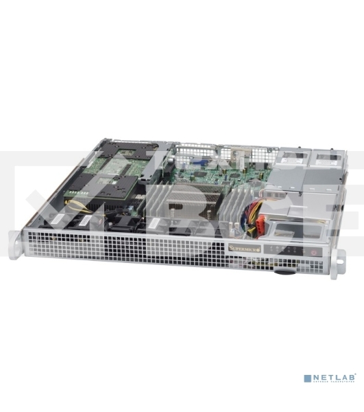Компьютерный корпус 1U, Support WIO MB, max MB size 12.3