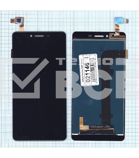 Дисплей для Micromax Canvas 6 Pro E484 черный