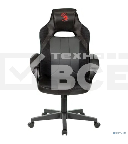 Кресло игровое A4Tech Bloody GC-200, черный, эко.кожа, крестовина пластик