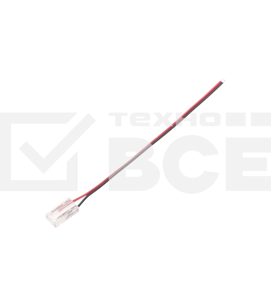 Коннектор питания Rexant с проводами для одноцветной светодиодной ленты COB 8мм