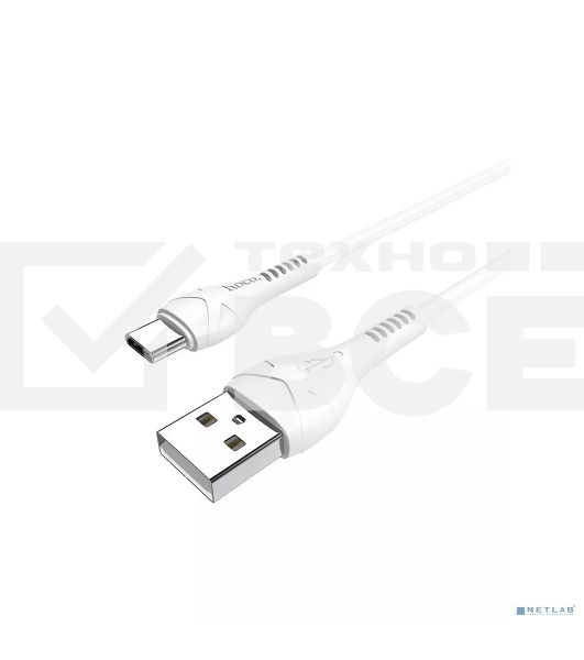 Кабель HOCO X37/USB Type-C/0.5m/2.4A/White
