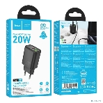 Зарядное устройство Hoco 20Вт, 3А, QC3.0/PD, 1xUSB, 1xType-C, N61, черный, коробка, фото4
