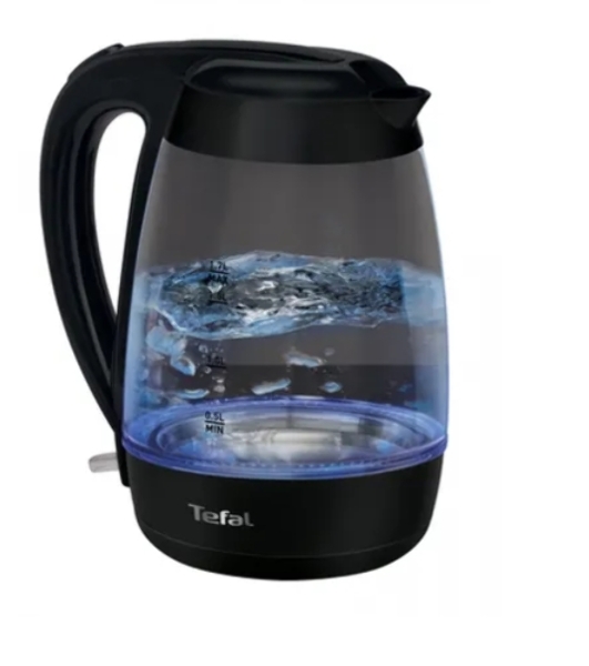 Электрочайник Tefal KO 450832 черный, 1.7 л, 2400 Вт, скрытый нагревательный элемент