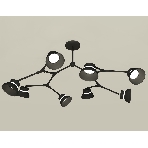 Светильник Ambrella light XB9060100/8 SBK/FR черный песок/белый матовый GX53 (C9060, N8141), фото4