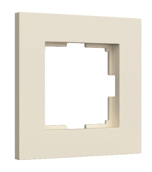 Рамка на 1 пост Slab (айвори софт) W0012962