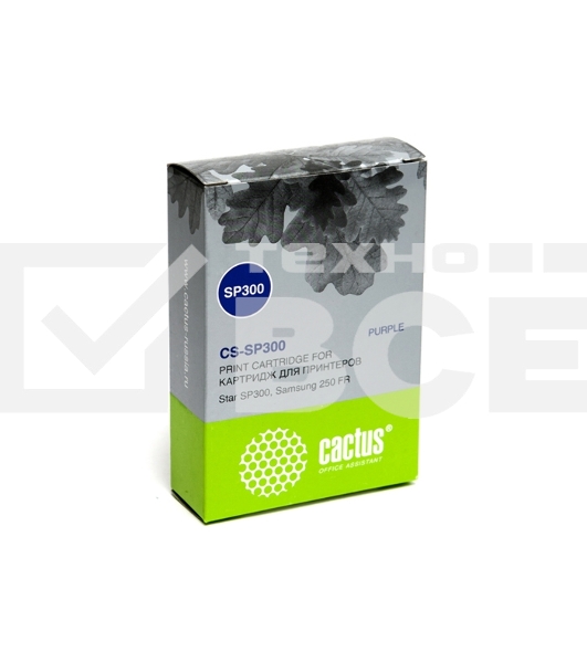 Картридж матричный Cactus CS-SP300 фиолетовый (1 800 000 знаков) для Star SP300/Samsung 250 FR
