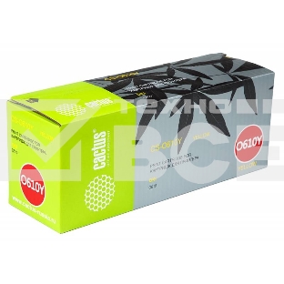 Картридж лазерный Cactus CS-O610Y желтый (6000 стр.) для Oki C610 series