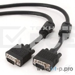 Кабель Gembird/Cablexpert CC-PPVGA-20M-B, Кабель VGA Premium , 15M/15M, 20м, черный, тройной экран,феррит.кольца, фото3