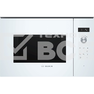Микроволновая печь встраиваемая Bosch BFL554MW0 белый, 25 л, 900 Вт, переключатели - поворотный механизм/сенсор