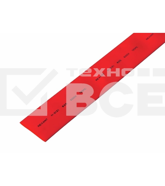 Трубка термоусадочная 25.0/12.5 1м красн. Rexant 22-5004