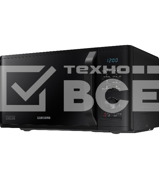 Микроволновая печь Samsung MG23K3515AK черный 23л 800Вт  поворотный механизм, кнопки