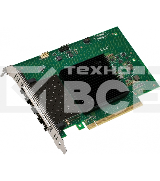 Сетевая карта Intel E810-XXVDA4, 4xSFP28 ports, 25GbE, PCI-E x16 gen3/gen4, iWARP/RoCEv2, IEEE 1588 PTP, ADQ, iSCSI, NFS, VMDq. PCI-SIG* SR-IOV Capable