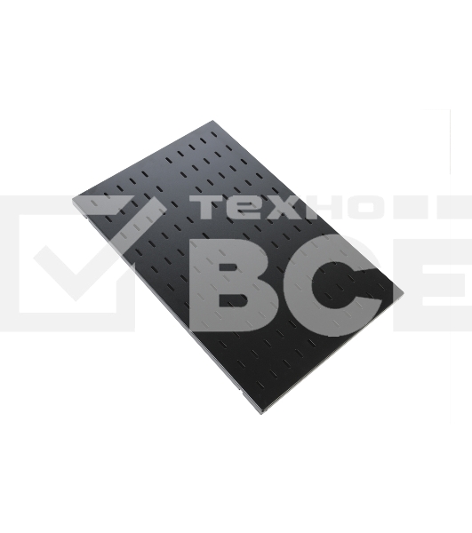 Полка перфорированная грузоподъемностью 100 кг., глубина 450 мм черный