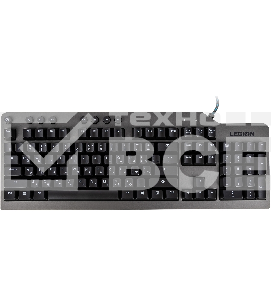 Клавиатура проводная Lenovo Legion K500 RGb механическая черный USB Multimedia for gamer LED (подставка для запястий)