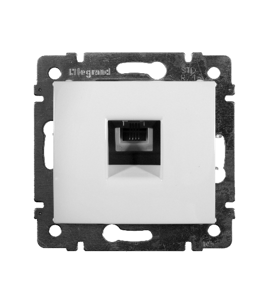 Legrand Legrand 774438 Розетка телефонная Valena RJ11 4 контакта 1 коннектор (белая)