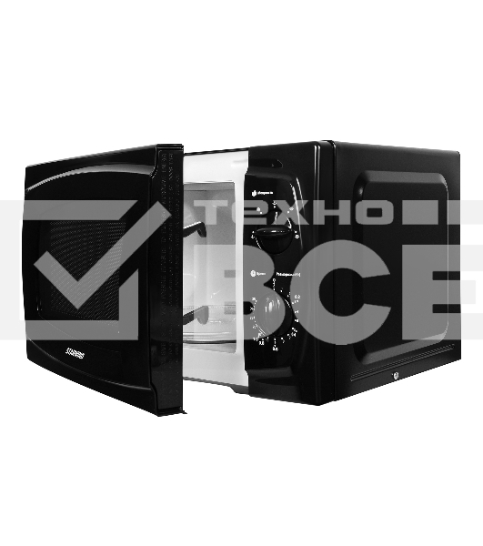 Микроволновая печь Starwind SWM5420 черный, 20 л, 700 Вт, переключатели - поворотный механизм