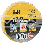 Изолента Iek UIZ-13-10-K05 0,13х15 мм желтая 20 метров ИЭК, фото3