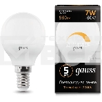 Лампа светодиодная Led Globe-dim E14 7Вт 3000К диммируемая Gauss 105101107-D, фото3