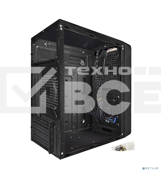 Компьютерный корпус Exegate EX283123RUS  Minitower ExeGate BAA-108 Black, mATX, <AAA350, 80mm>, 2*USB, Audio