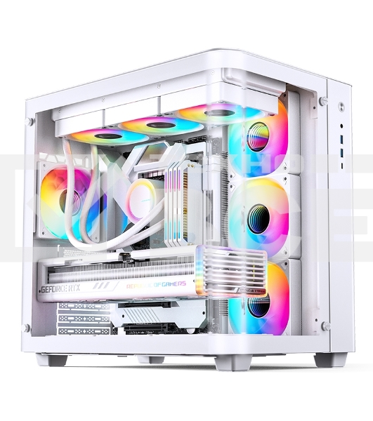 Корпус без блока питания Корпус JONSBO TK-3 White ATX без БП, mini-ITX, micro-ATX, белый