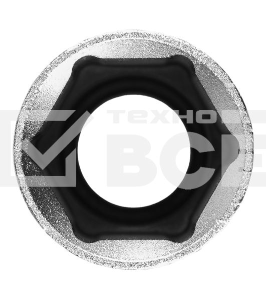 Головка торцевая удлиненная, 16 мм, 6-гранная, CrV, под квадрат 1/2