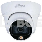 Уличная турельная IP-видеокамера FullColor DAHUA DH-IPC-HDW1239T1P-LED-0280B-S6 2Мп, 1/2.8” CMOS, объектив 2.8мм, обнаружение людей, LED 30м, IP67, металл/пластик, фото 1