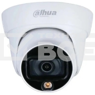 Уличная турельная IP-видеокамера FullColor DAHUA DH-IPC-HDW1239T1P-LED-0280B-S6 2Мп, 1/2.8” CMOS, объектив 2.8мм, обнаружение людей, LED 30м, IP67, металл/пластик