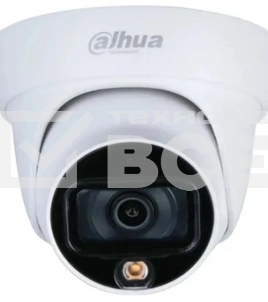 Уличная турельная IP-видеокамера FullColor DAHUA DH-IPC-HDW1239T1P-LED-0280B-S6 2Мп, 1/2.8” CMOS, объектив 2.8мм, обнаружение людей, LED 30м, IP67, металл/пластик