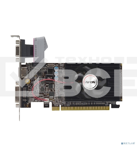 Видеокарта AFOX GT610 2GB DDR3 NVIDIA Geforce PCIE16  AF610-2048D3L7-V6