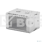 Шкаф телекоммуникационный настенный NEOMAX 6U (600х350), стеклянная дверь, замок (3шт) на ключе, разборный, цвет серый (1 коробка) NCB-WM6U-6035GK3-100-GY, фото2