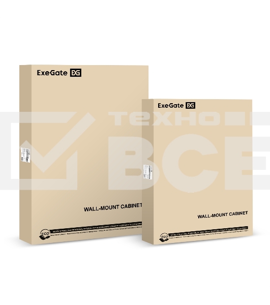 Шкаф телекоммуникационный 19' настенный 15U ExeGate EC-WM-15U.450.G.GREY (19”, 15U, 600x450x769mm (ШхГхВ), передняя дверь закаленное стекло, съемные боковые панели, пыле- и влагозащита IP23, светло-серый RAL 7035, 2 коробки)