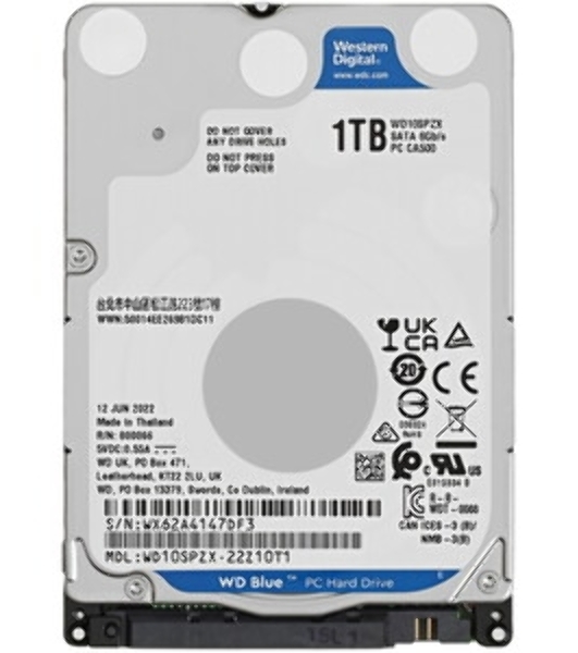 Жесткий диск Western Digital Blue WD10SPZX 1ТБ 2,5' 5400RPM 128MB (SATA III) Mobile