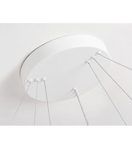 Подвесной светодиодный светильник Ambrella light FL5511/3+9 WH белый 90W 3000K/4200K/6400K D800/600/400*1300 (без ПДУ)