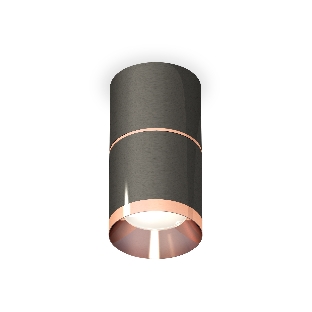 Светильник Ambrella Light XS7403101 DCH/PPG черный хром/золото розовое полированное MR16 GU5.3 (C7403, A2073, C7403, N7035)