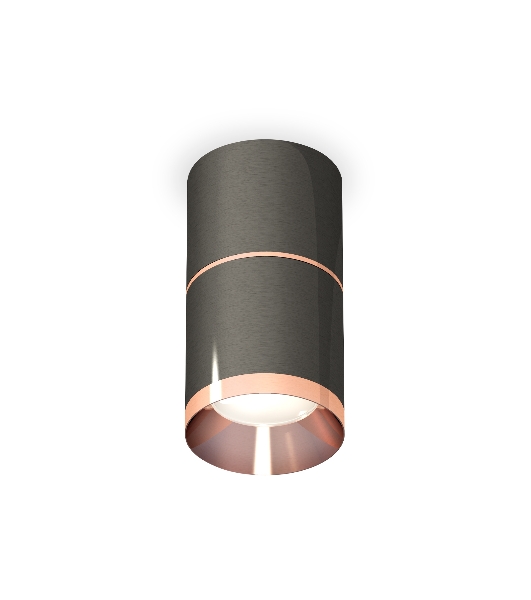 Светильник Ambrella Light XS7403101 DCH/PPG черный хром/золото розовое полированное MR16 GU5.3 (C7403, A2073, C7403, N7035)