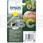 Картридж струйный Epson T1294 (C13T12944012/C13T12944011/C13T12944010) желтый, 7 мл., для SX420/425/525WD/B42WD/BX320FW, фото 1