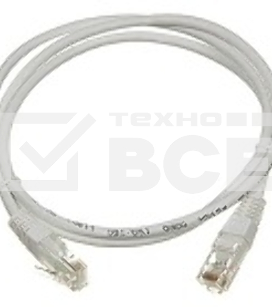 Патч-корд TWT UTP кат.5e, с заливными колпачками, 5.0 м, белый