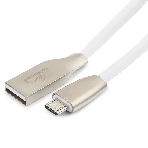 Кабель USB 2.0 Cablexpert CC-G-mUSB01W-1M, AM/microB, серия Gold, длина 1м, белый, блистер, фото 1