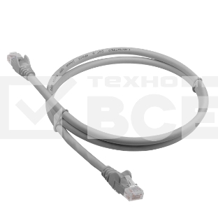 Патч-корд LANMASTER LSZH UTP кат.6, 1.5 м, серый