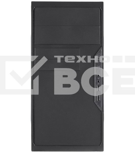Компьютерный корпус с блоком питания 450Вт. Case Foxline FL-733, mATX, 2x5.25EXT, 2x3.5EXT, 5x3.5INT, 2xUSB2.0, HDA, w/o FAN, w/450W ATX PSU, w/1.2m EU pwr cord