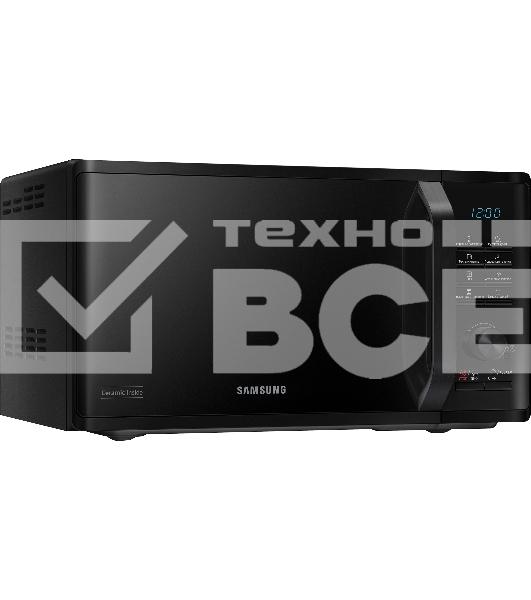 Микроволновая печь Samsung MG23K3515AK черный 23л 800Вт  поворотный механизм, кнопки