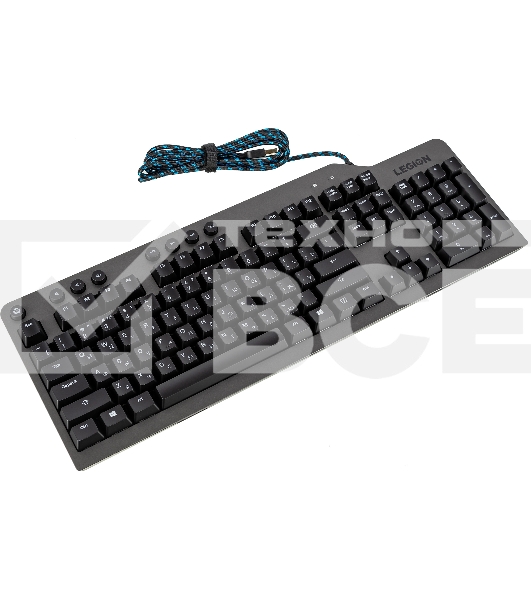 Клавиатура проводная Lenovo Legion K500 RGb механическая черный USB Multimedia for gamer LED (подставка для запястий)