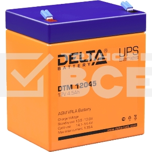 Батарея Delta DTM 12045 (12V, 4.5Ah)