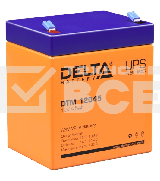 Батарея Delta DTM 12045 (12V, 4.5Ah)