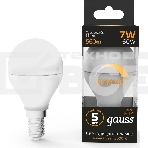 Лампа светодиодная Led Globe-dim E14 7Вт 3000К диммируемая Gauss 105101107-D, фото4