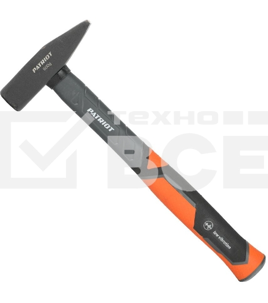 Молоток слесарный PATRIOT MHF-600 с фиберглассовой рукояткой, 600г