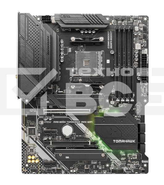 Материнская плата MSI MAG B550 TOMAHAWK MAX WIFI, AM4, AMD B550, 4xDDR4, 6xSATA, 2xM.2, 1xPCI-E 4.0 x16, 1xPCI-E 3.0 x4, 2xPCI-E x1, 1xHDMI, 1xDP, 1x 2.5Gb LAN, 2xUSB-A 2.0, 2xUSB-A 3.2 Gen 1, 1xUSB-A 3.2 Gen 2, 1xUSB-C 3.2 Gen 2, 5x3.5 мм, 7.1, ATX